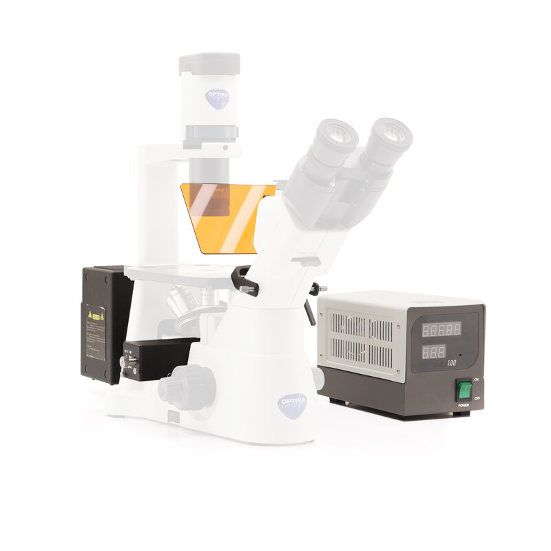Optika Unidade de fluorescência M-798 para IM-3, HBO 100W, conjunto de filtros B & G, Suporte de filtro com 4 posições