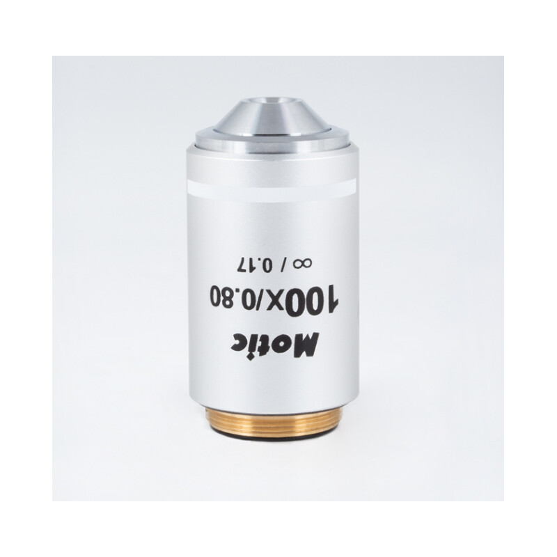 Motic objetivo Objetiva CCIS plano Achromatic UC PL 100x/0.8, S-Dry (wd=1.7mm)