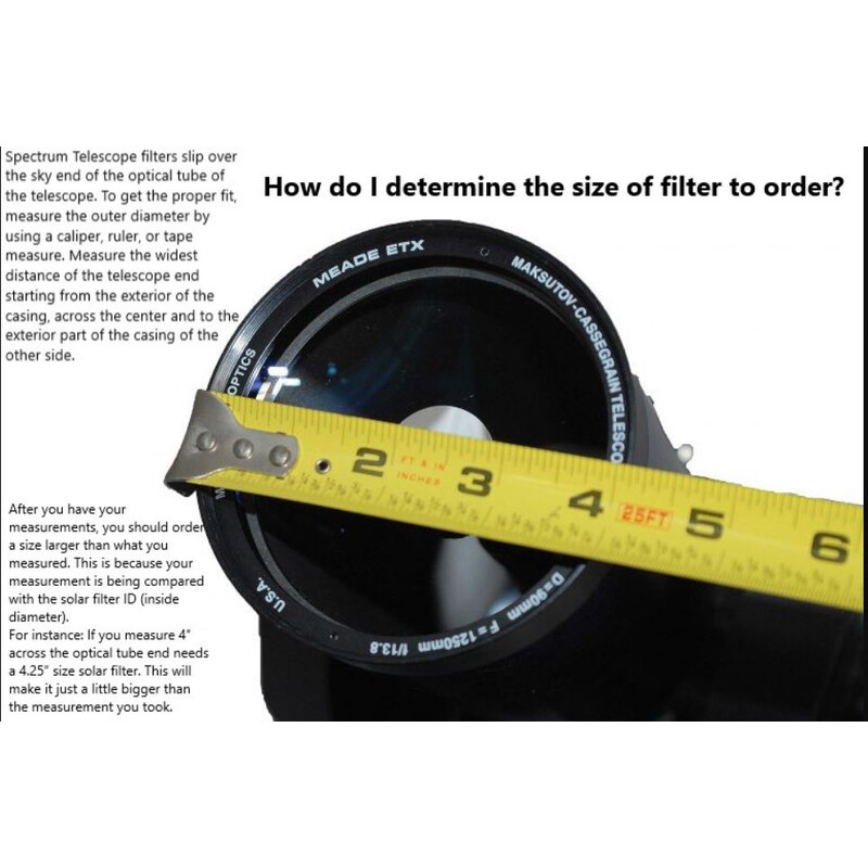 Spectrum Telescope Filtro Glass Solar 108mm