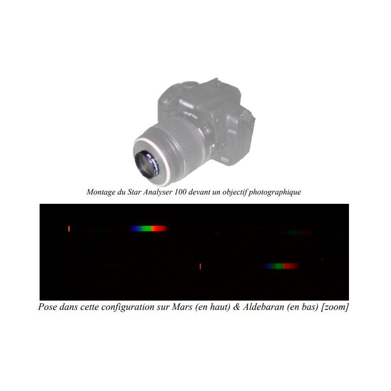 Shelyak Espectroscópio Star Analyser SA100