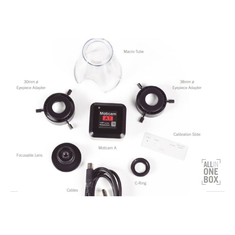 Motic Câmera A1, a cores, sCMOS, 1/3.1, 4.1µ, 30fps, 1MP, USB 3.0 & USB 2.0