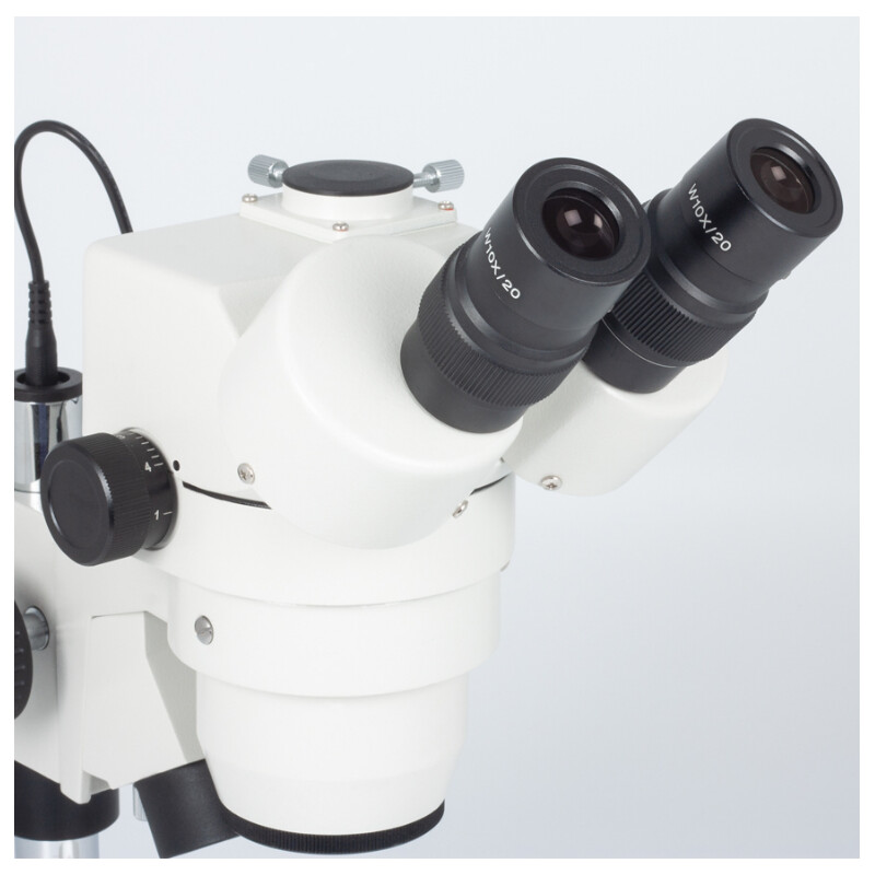 Motic Microscópio estéreo zoom SMZ143-N2LED, trino, 10x/20, Al/Dl, 3W LED