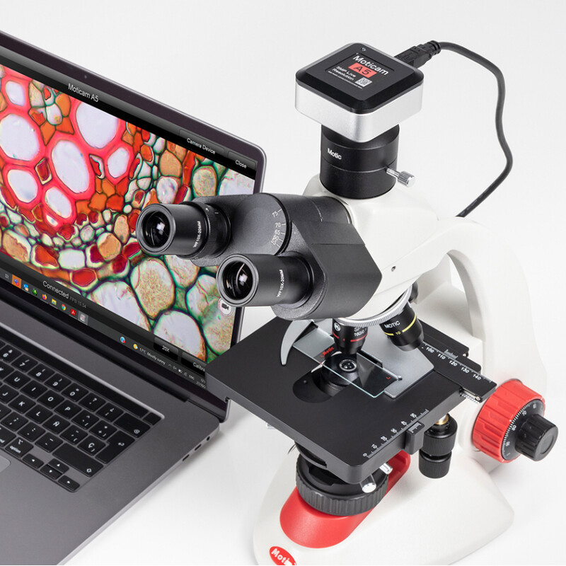 Motic Câmera A5, cor, sCMOS, 1/2.8", 2µm, 30fps, 5MP, USB 2.0