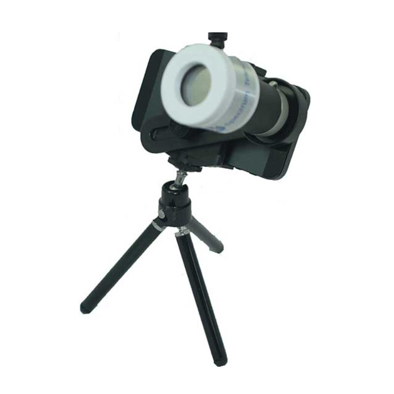 Spectrum Telescope Kit telescópio para telemóvel com Filtros solares