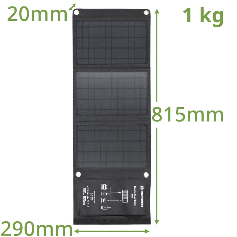 Bresser Carregador solar Mobile 21 Watt