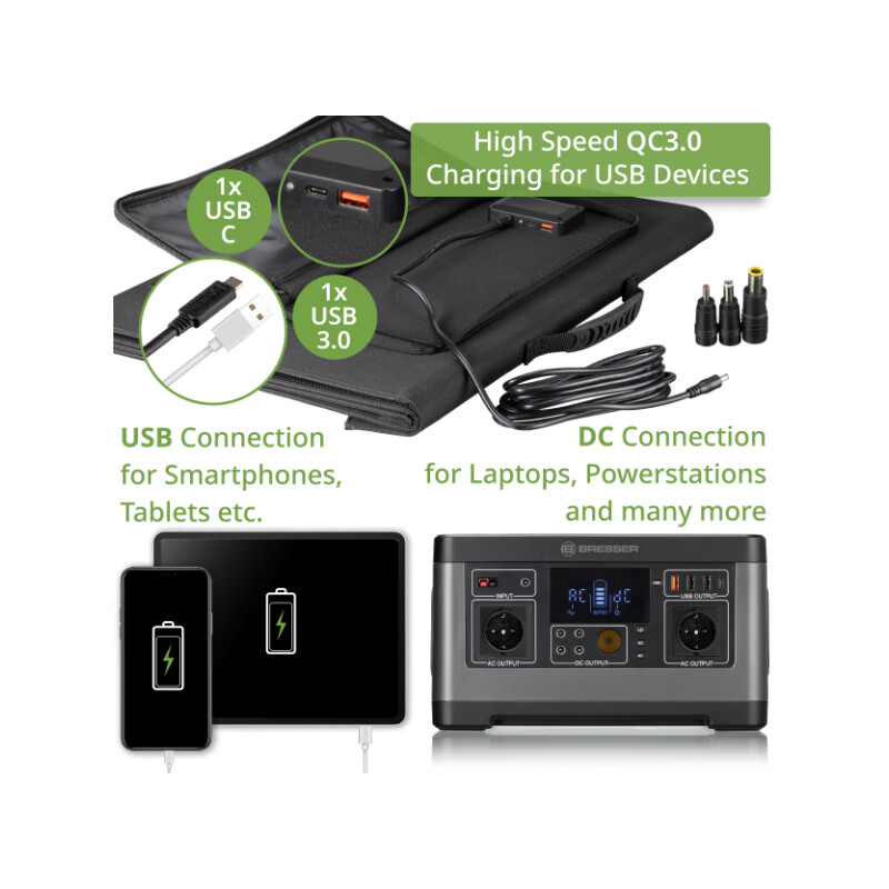 Bresser Carregador solar Mobile de 120 Watt