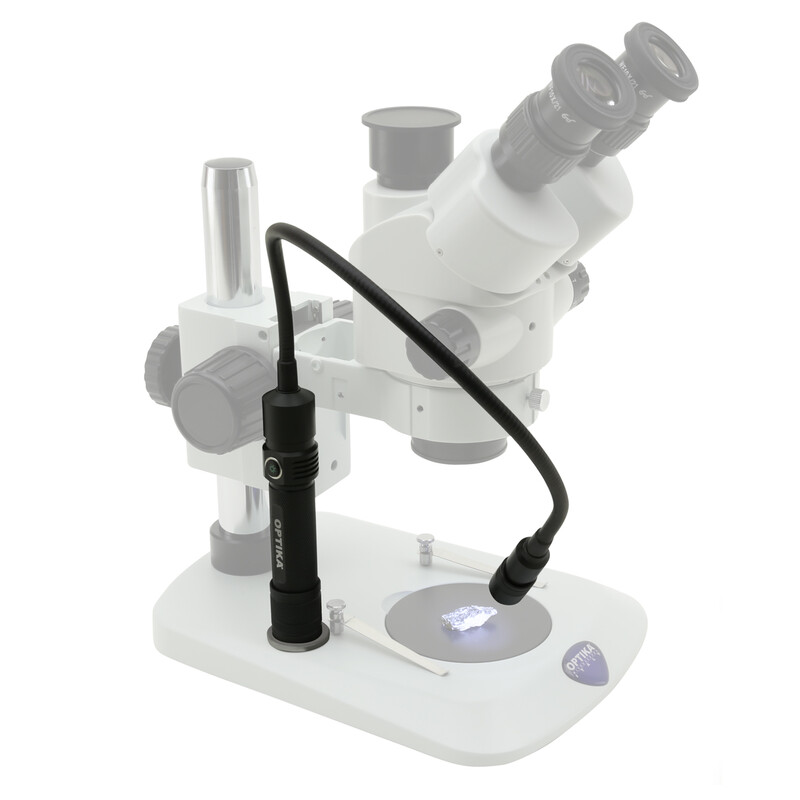 Optika Braço de iluminação CL-32 com placa de fixação magnética, USB