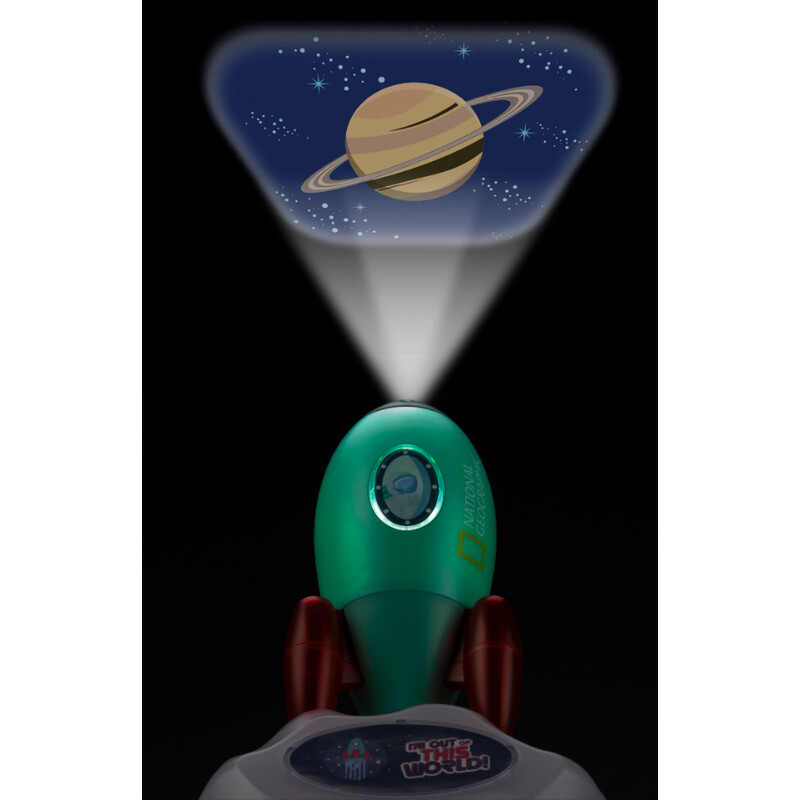 National Geographic Projetor espacial 3 em 1 com lanterna e luz nocturna