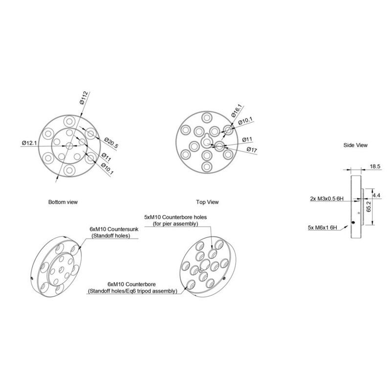 PegasusAstro Adaptador de tripé universal para NYX-101