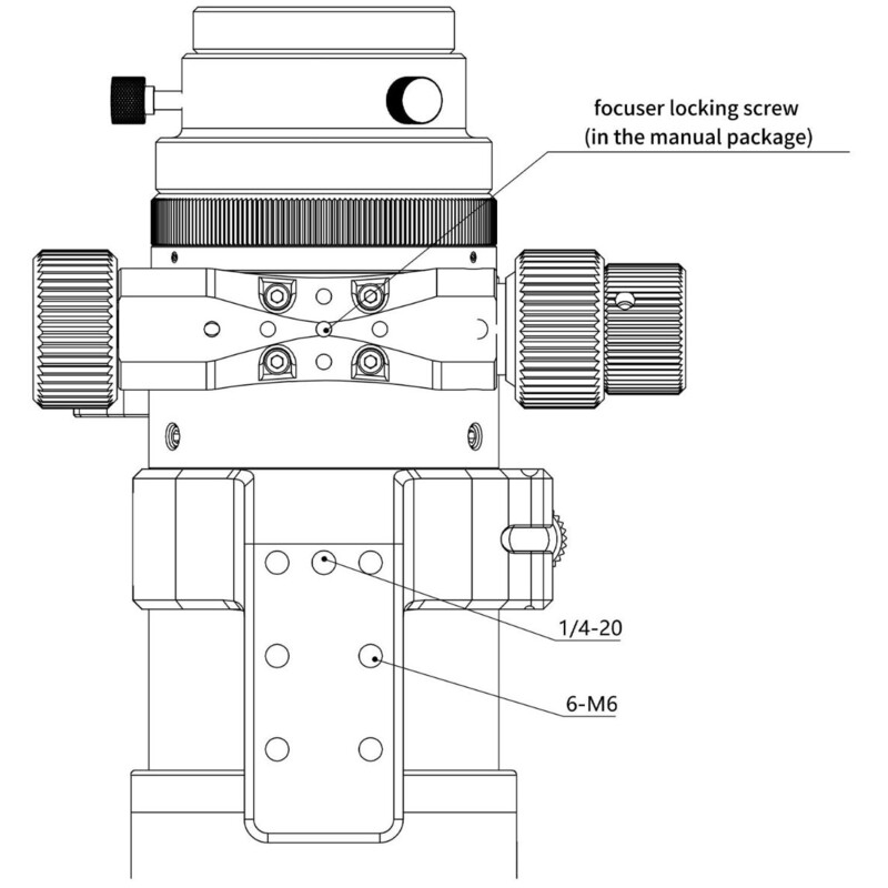 Omegon Refrator apocromático Pro APO AP 61/360 Triplet ED OTA + Pro Reducer 0.75x
