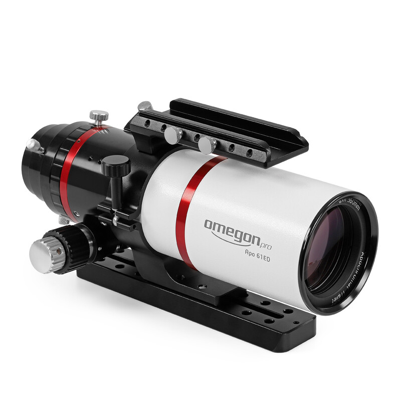 Omegon Refrator apocromático Pro APO AP 61/360 Triplet ED OTA + Pro Reducer 0.75x