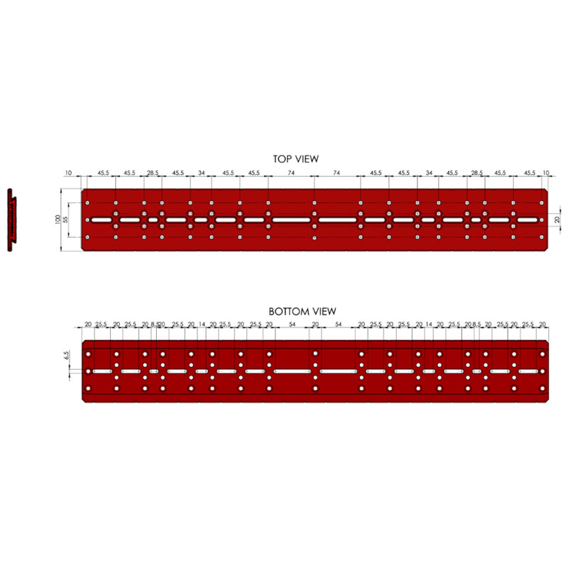 PrimaLuceLab Trilho em prisma Plus Losmandy-Style 750mm