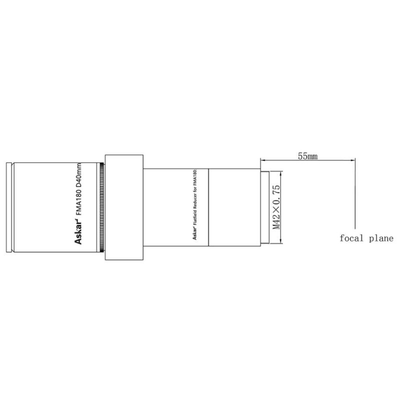 Askar Refrator apocromático AP 40/180 FMA180 OTA