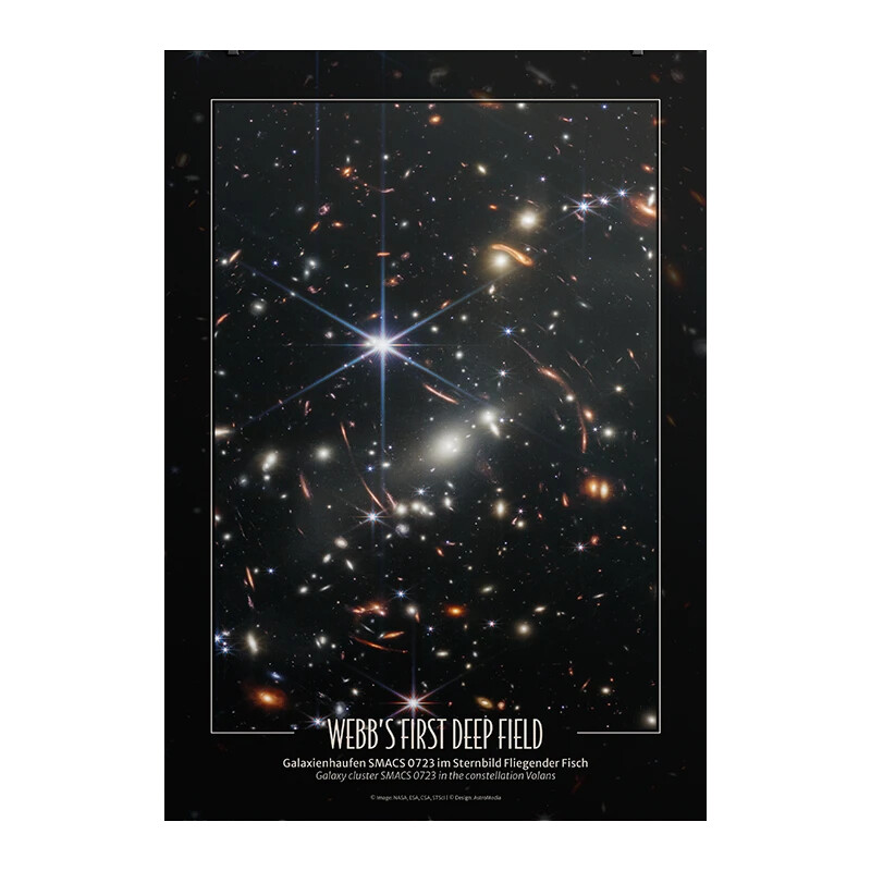 AstroMedia Poster O primeiro campo profundo do Webb
