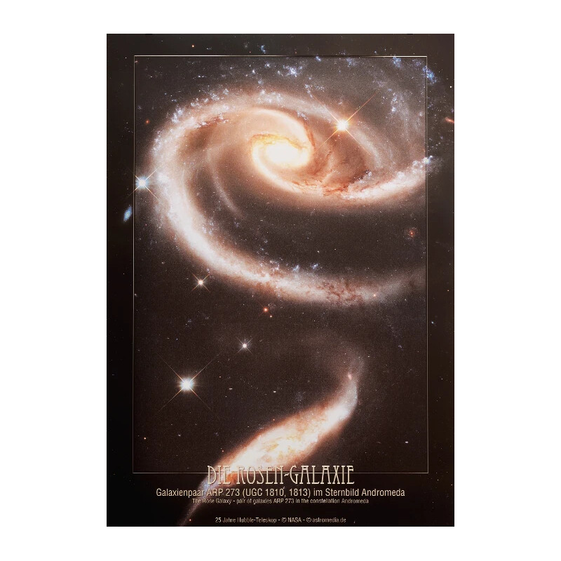 AstroMedia Poster Galáxia Rosa Arp 273