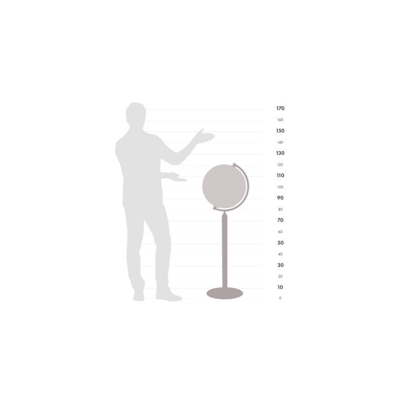 Zoffoli living Globo com pedestal Vasco da Gama All Black 40cm