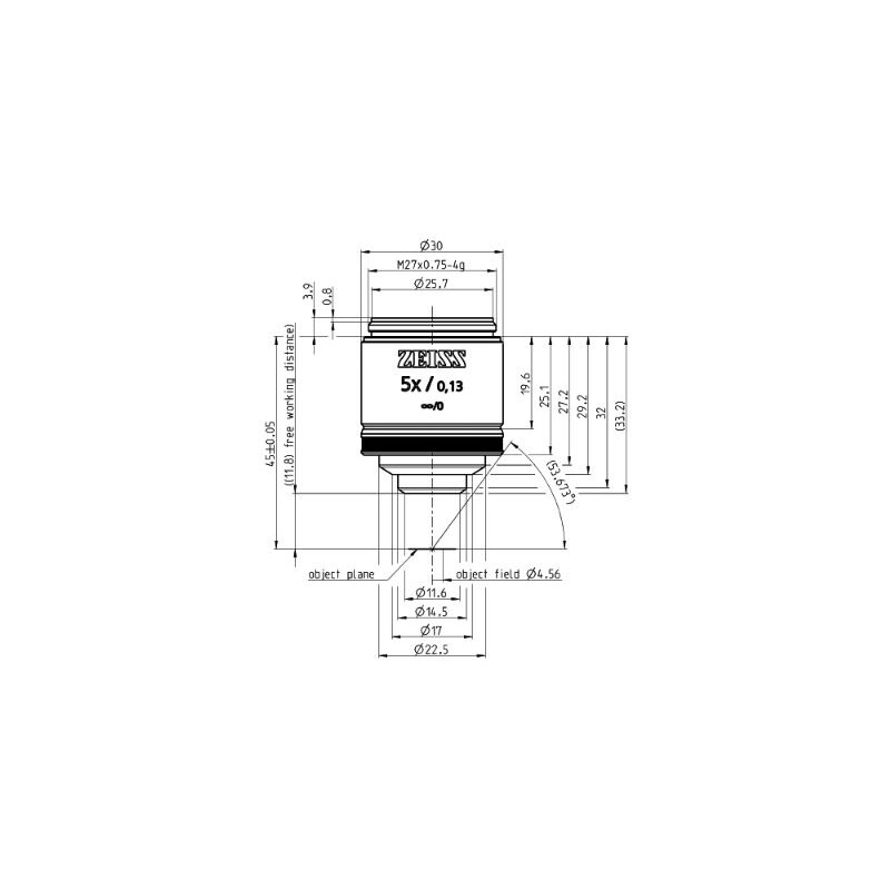 ZEISS Objetivo EC Epiplan 5x/0.13 M27
