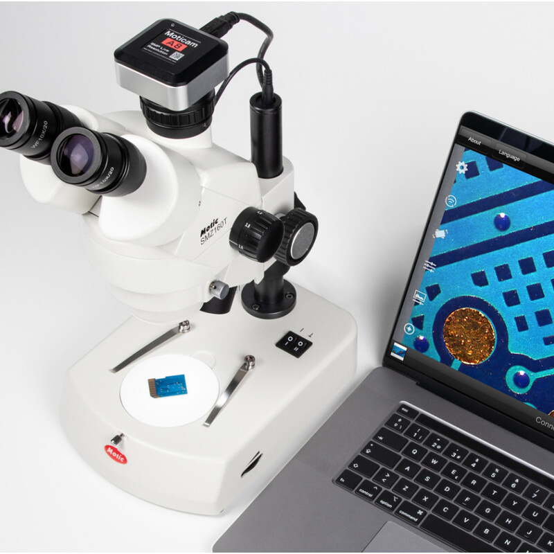 Motic Microscópio Stereo Zoom SMZ-160, LED, 0,75x-4,5x