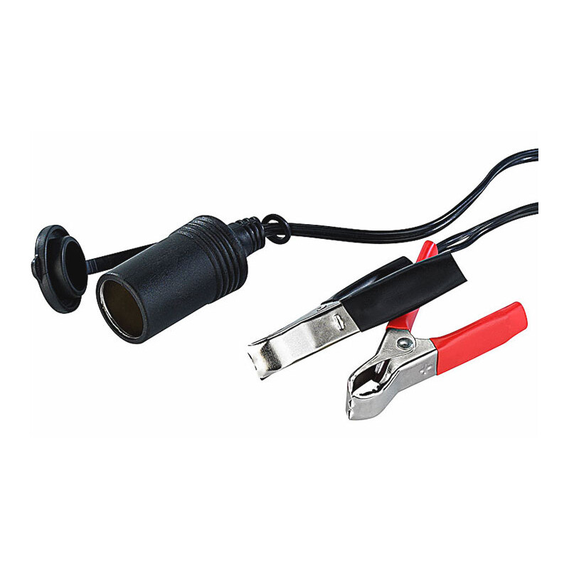 TS Optics Cabos para alimentação da ficha do sistema elétrico do veículo/grampos de crocodilo 12V 8A