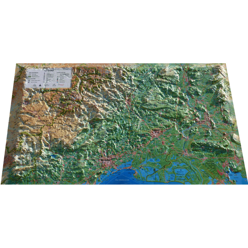 3Dmap Mapa regional Le Gard