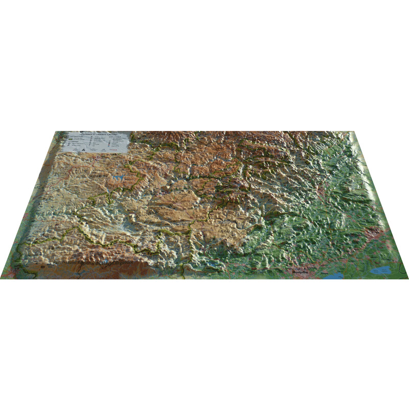 3Dmap Mapa regional Cévennes et Grands Causses