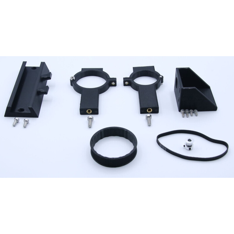 Astroprints Kit de fixação do motor EAF com grampo e Base para buscador para Skywatcher Evoguide 50ED