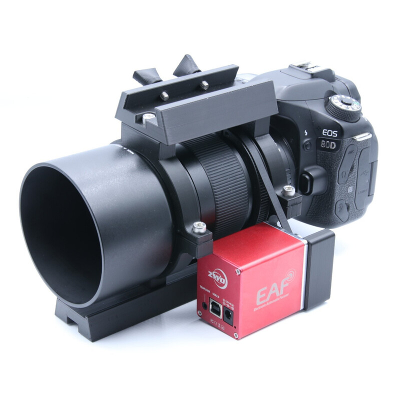Astroprints Kit de fixação do motor EAF com grampo, calha e Base para buscador para a objetiva Samyang 135 mm