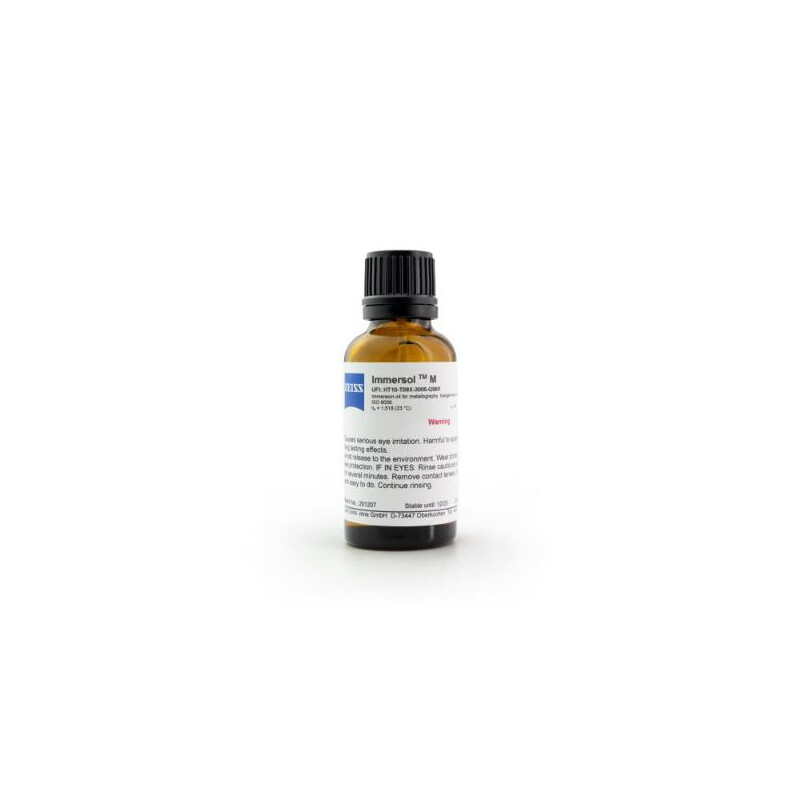 ZEISS Imersão em óleo Immersol M, lubrificador 20 ml
