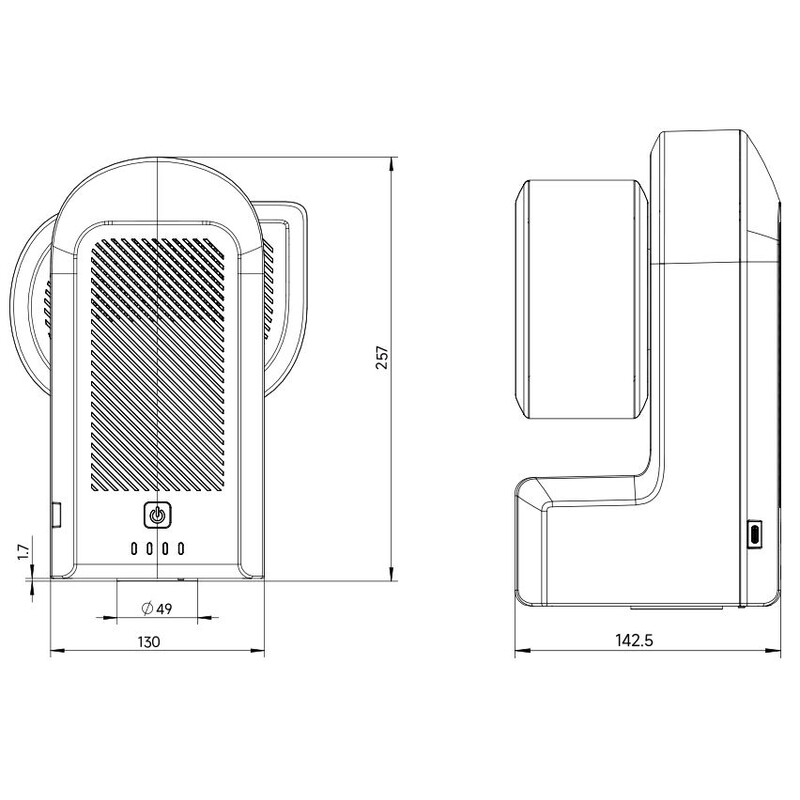 ZWO Refrator apocromático AP 50/250 Seestar S50