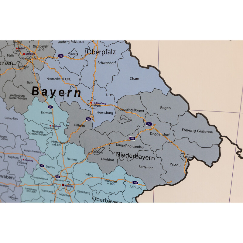 GeoMetro Mapa Deutschland politsch (70 x 100 cm)