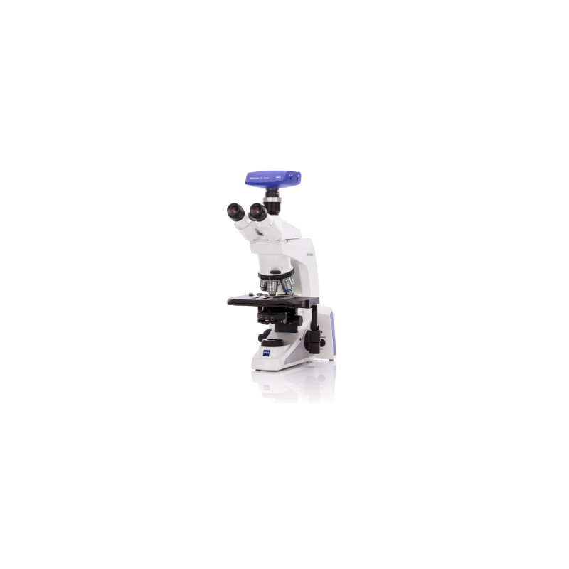 ZEISS Microscópio , Axiolab 5 para Fluorescência de luz reflectida por LED, trino, 10x/22, infinito, plano, 5x, 10x, 40x, 100x, DL, 10W, incl. Câmera