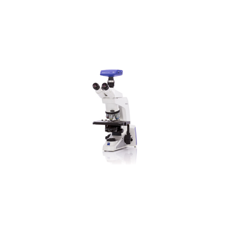 ZEISS Microscópio Mikroskop , Axiolab 5 für LED Auflicht Fluoreszenz, trino, 10x/22, infinity, plan, 5x, 10x, 40x, 100x, DL, 10W, inkl Kamera