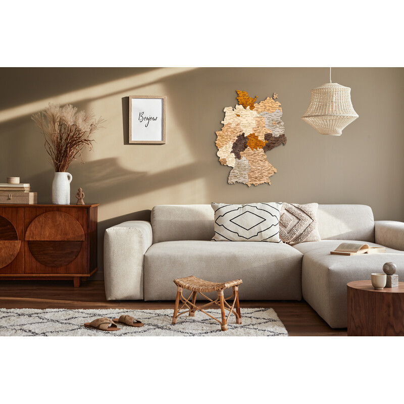 Abraham Wood Decor Mapa Puzzle de madeira da Alemanha (60 x 80 cm)