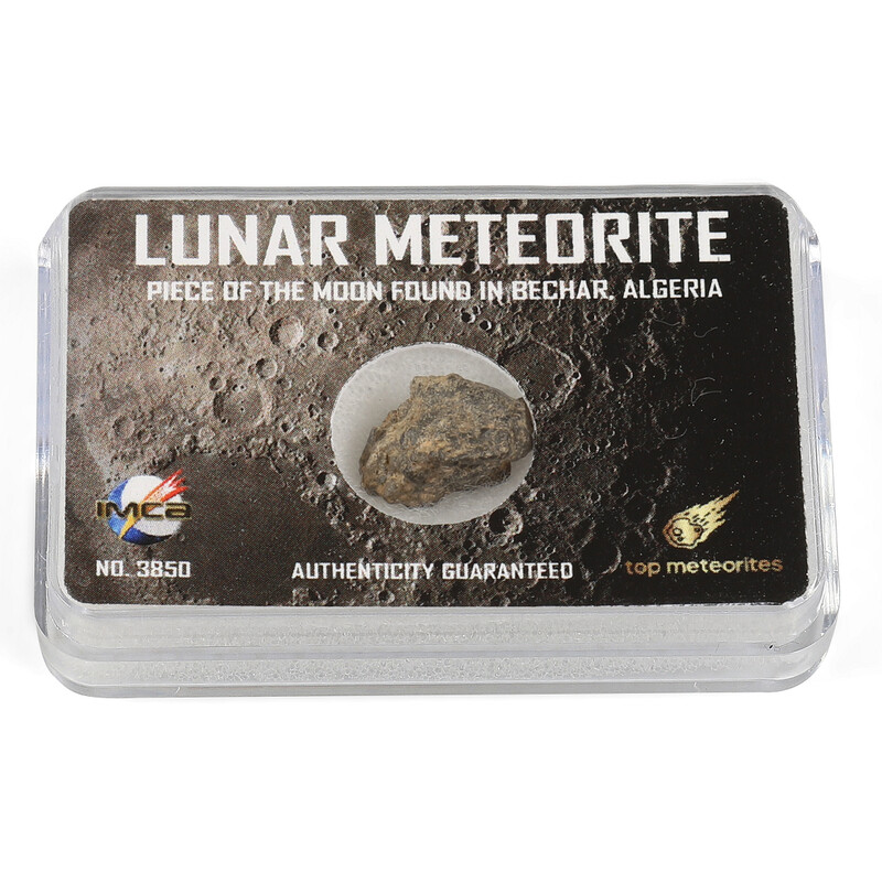 Top Meteorites Meteorito verdadeiro da lua Bechar Argélia 1-1.25g