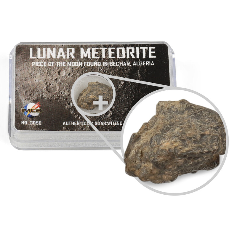 Top Meteorites Meteorito verdadeiro da lua Bechar Argélia 1-1.25g