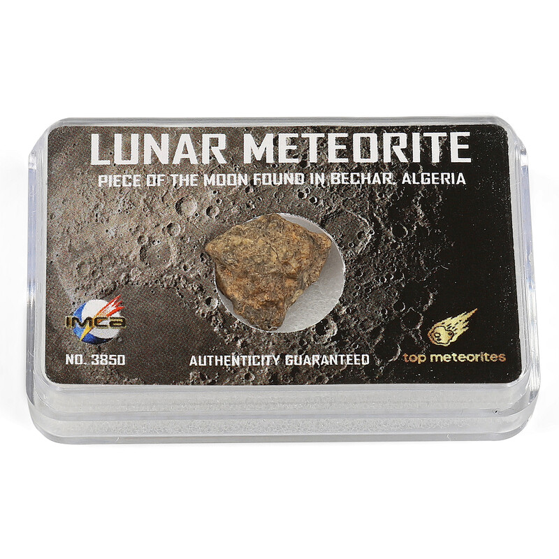 Top Meteorites Meteorito verdadeiro da lua Bechar Argélia 1.25-1.75g