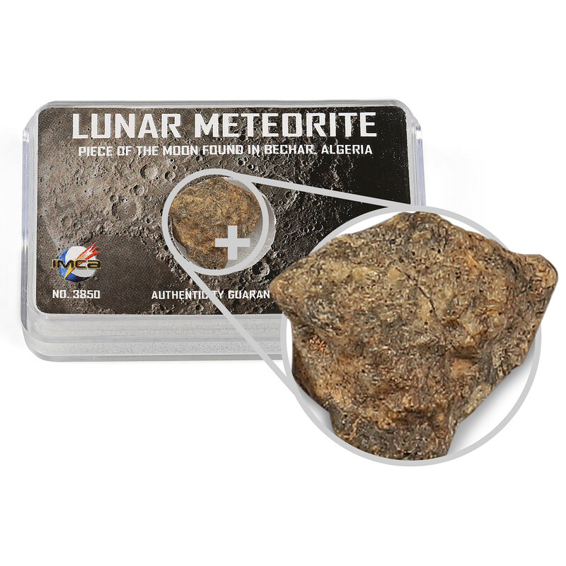 Top Meteorites Meteorito verdadeiro da lua Bechar Argélia 1.25-1.75g