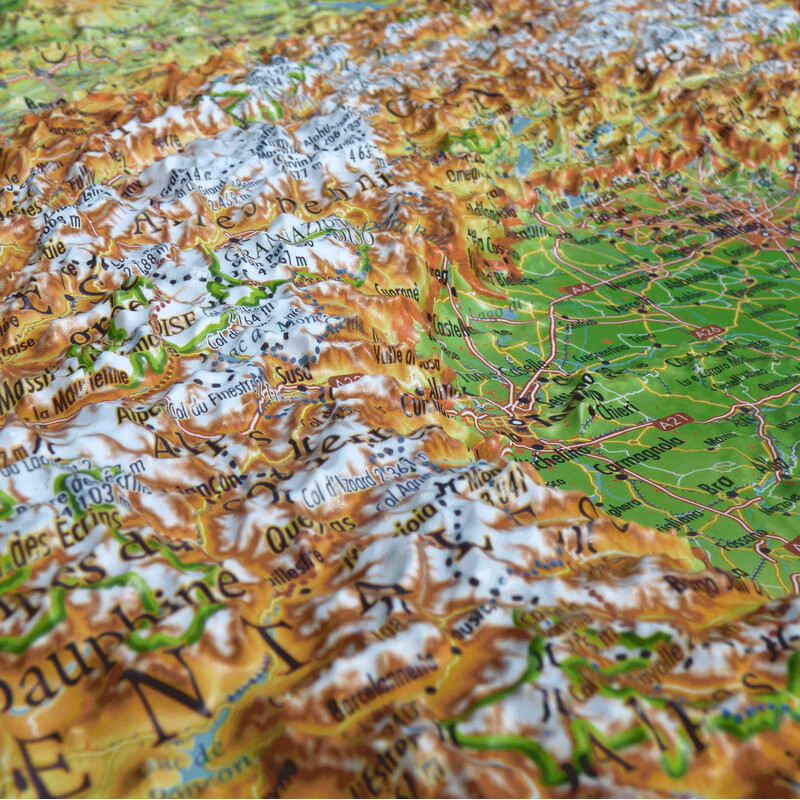 3Dmap Mapa regional Massif de L'Arc Alpin