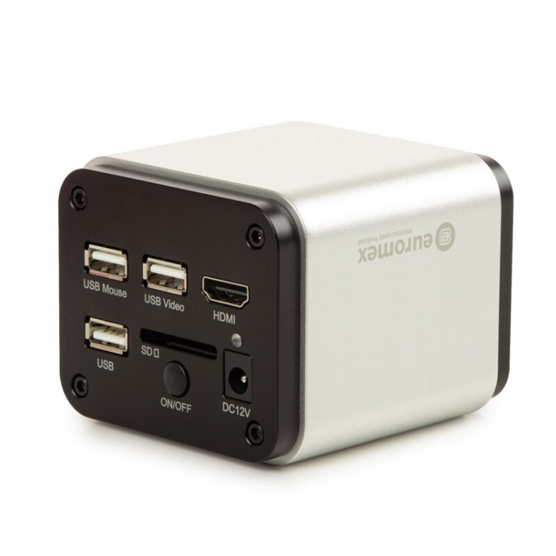 Euromex Câmera VC.3039-HDS, cor, 1/2,8", 1,45 µm, 60/30 fps, 8 MP, HDMI/USB, ecrã HD de 13 polegadas