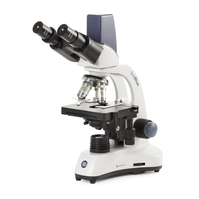 Euromex Microscópio EC.1657, bino, Digital, 40x-600x, DL, LED, 10x/18 mm, Mesa cruzada, 5 MP