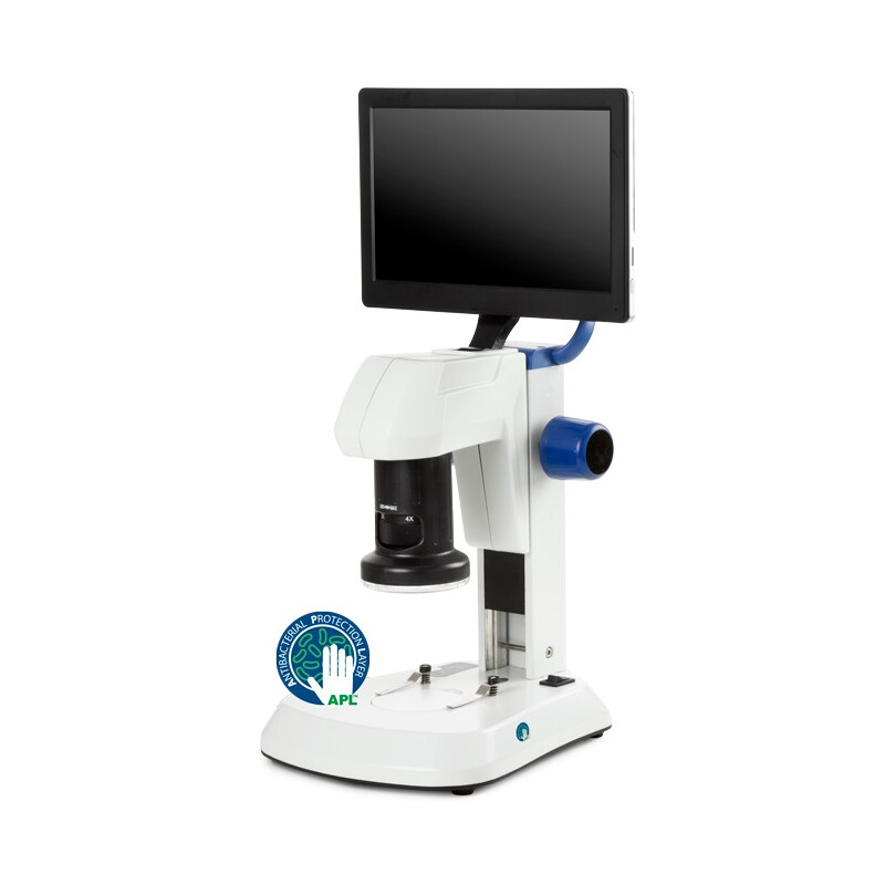 Euromex Microscópio ED.3000, 5 MP, 7/21 LED, USB/SD, LCD de 9 polegadas