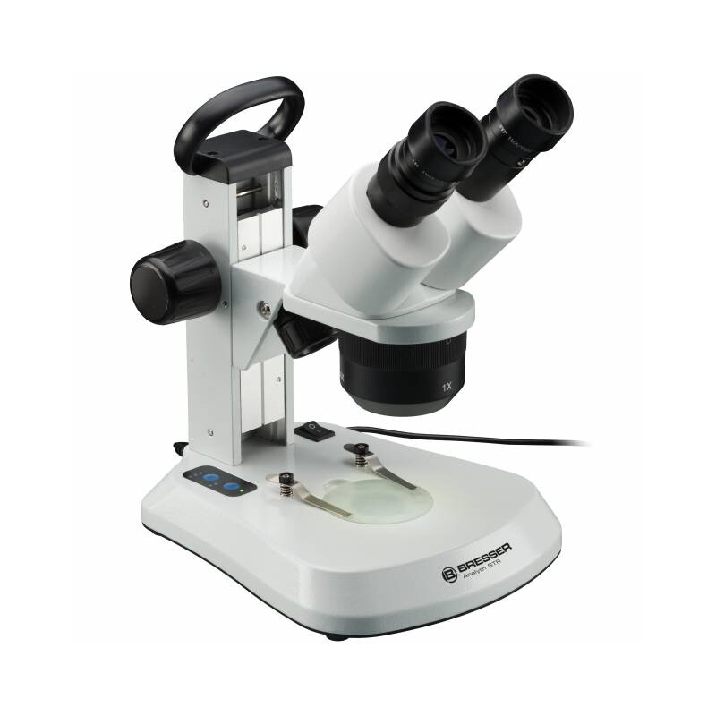 Bresser Microscópio stéreo Analyth STR 10x-40x bino; Greenough; 50mm; 10x/20; 10-40x; LED, câmara, 2MP