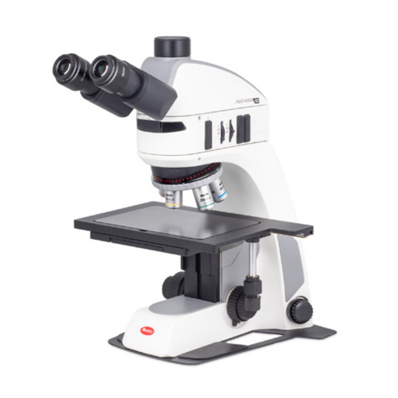 Motic Microscópio Panthera TEC MAT BF-T trino; infinito, plano, 50x-500x, 10x/22mm; Al/Dl, LED, 3W