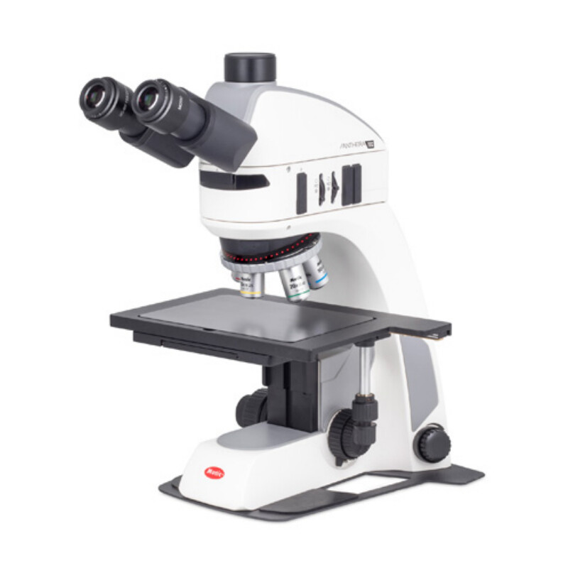 Motic Microscópio Panthera TEC MAT BD-T trino; infinity, plan, 50x-500x, 10x/22mm; Al/Dl, LED, 3W