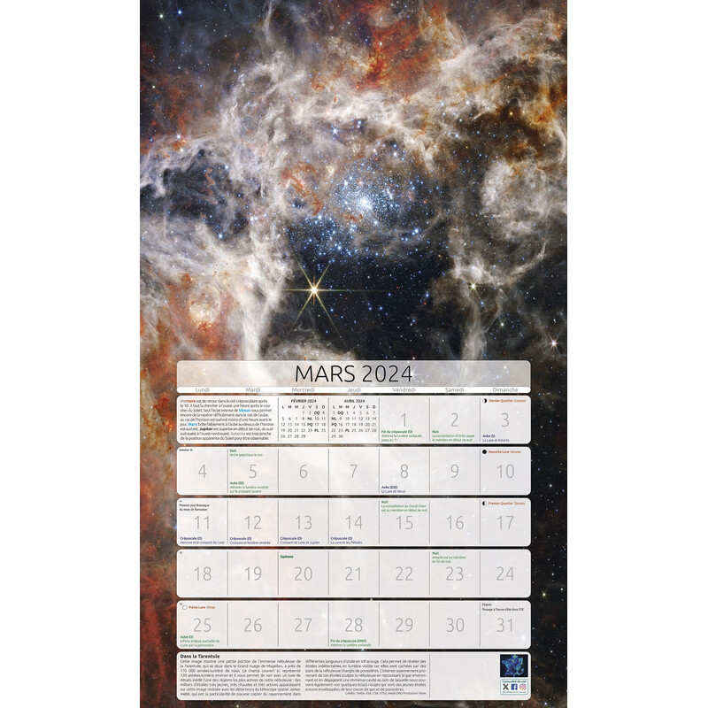 Amds édition  Calendário Astronomique 2024