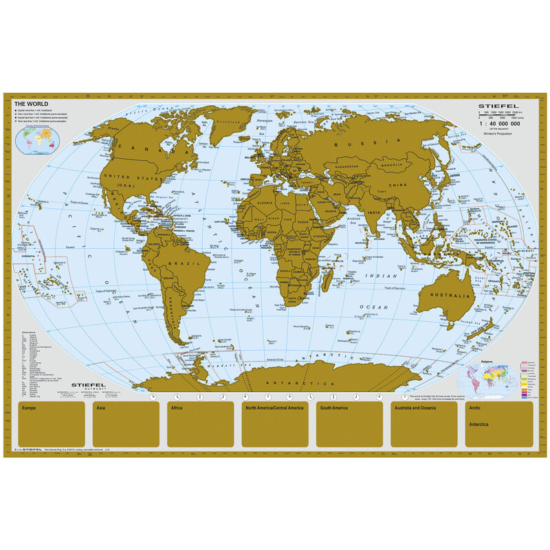 Stiefel Mapa para raspar (95 x 66 cm)