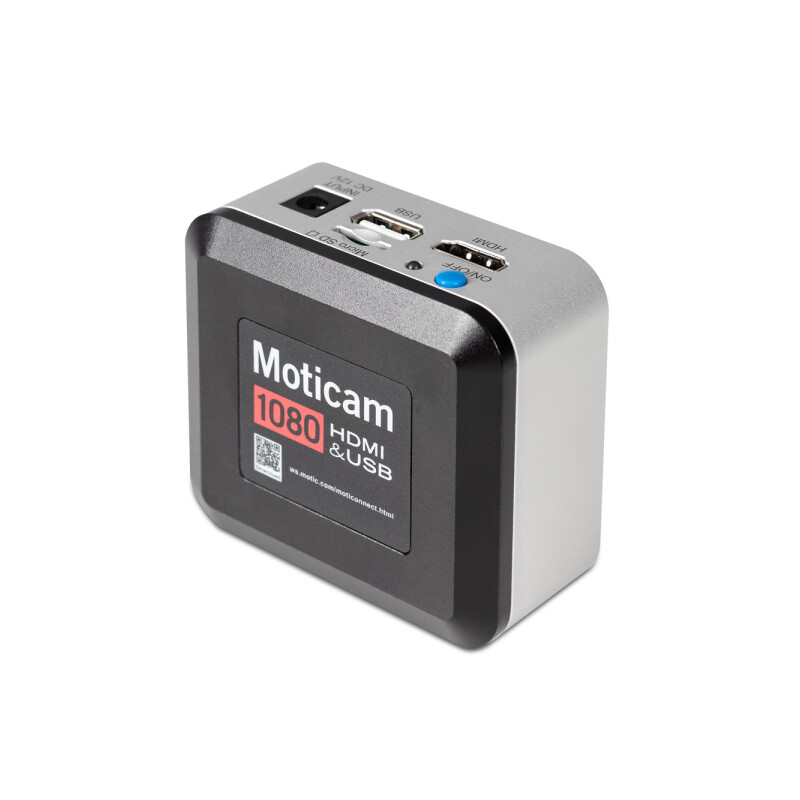 Motic Câmera 1080N, color, CMOS, 1/2.8", 2.9 µm, 6 MP, 30 fps, HDMI, USB 2.0