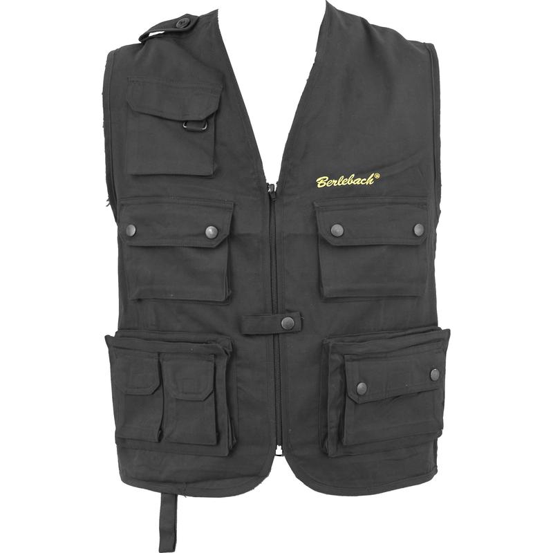 Berlebach Veste de fotógrafo, preta, tamanho extra-grande