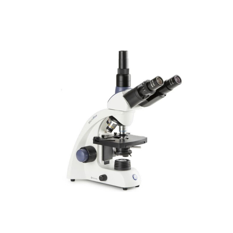 Euromex Microscópio MB.1153, trino, DIN 160, achro, 40x-1000x, 10x/18, Dl, Akku, LED, 1W