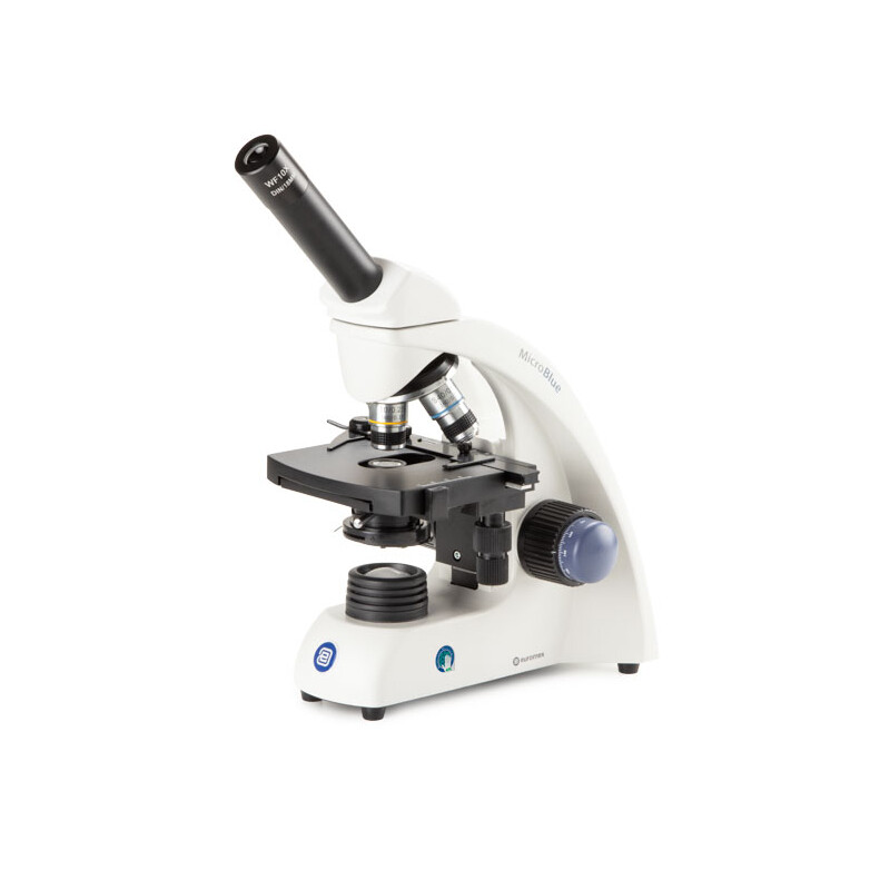 Euromex Microscópio MB.1651, mono, DIN 160, achro, 40x-600x, 10x/18, Dl, Akku, LED, 1W